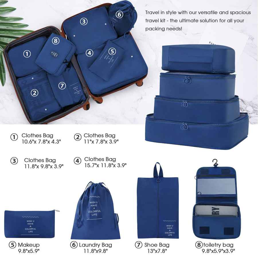 MLNshops 4 Piece Luggage Set with Carry On and Bag