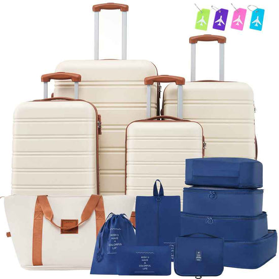 MLNshops 4 Piece Luggage Set with Carry On and Bag Default