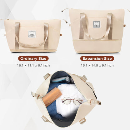 MLNshops Beige Luggage Set with USB Port - Durable & Stylish - MLNshops