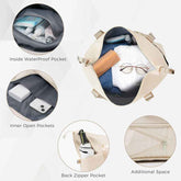 MLNshops Beige Luggage Set with USB Port - Durable & Stylish