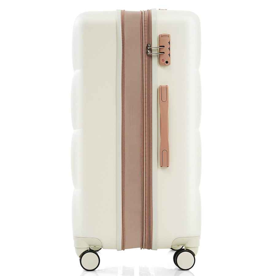 MLNshops Beige Luggage Set with USB Port - Durable & Stylish
