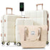 MLNshops Beige Luggage Set with USB Port - Durable & Stylish Default