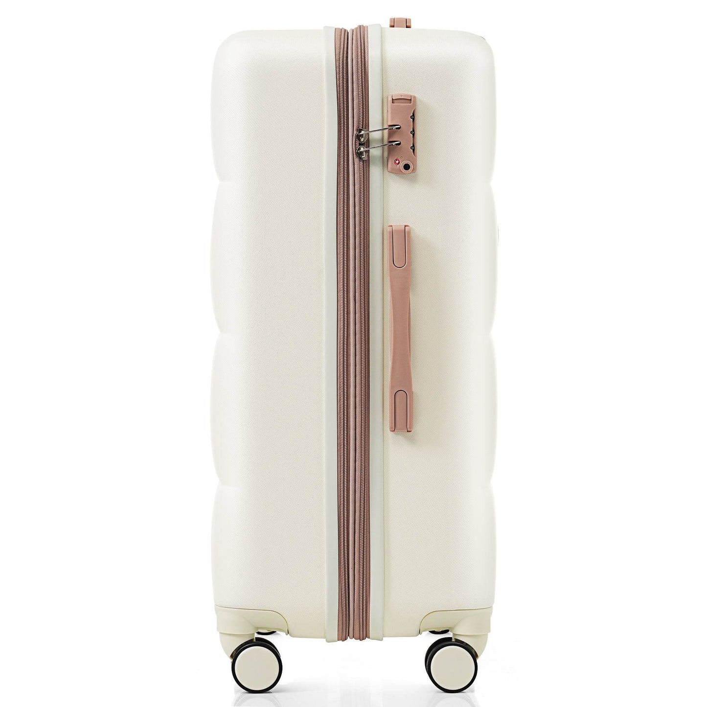 MLNshops Beige Luggage Set with USB Port - Durable & Stylish - MLNshops