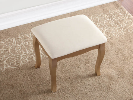 MLNshops gold makeup vanity table with stool - Oval Mirror