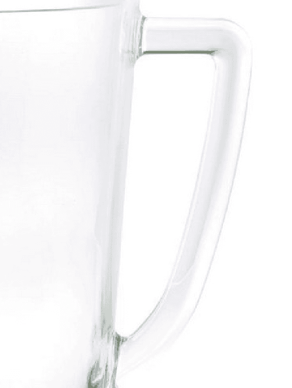 Ergonomic handle of the 2.75 Quarts BPA Free Drink Pitcher, designed for a comfortable grip and effortless pouring during use.