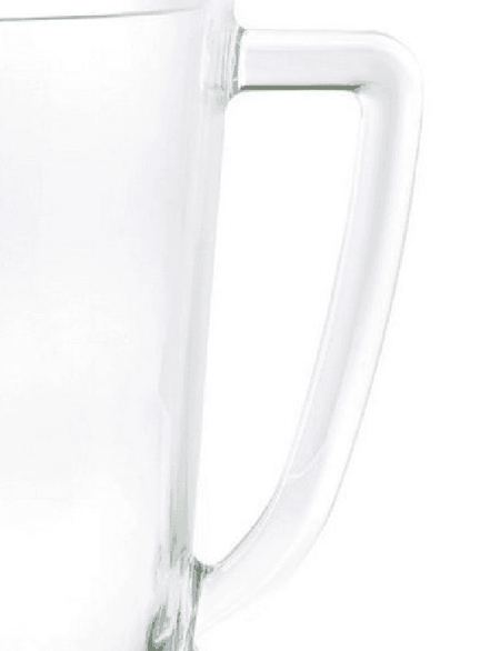 Ergonomic handle of the 2.75 Quarts BPA Free Drink Pitcher, designed for a comfortable grip and effortless pouring during use.