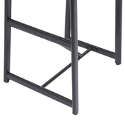 MLNshops Bar Stools with Footrest Set of 3, Modern Black