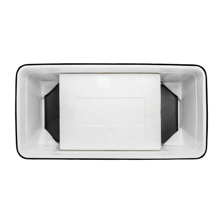 MLNshops Black Box Freezer with Drain for Easy Mobility