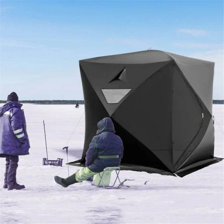 mlnshops Black Foldable Camping Tent for Outdoor Adventures