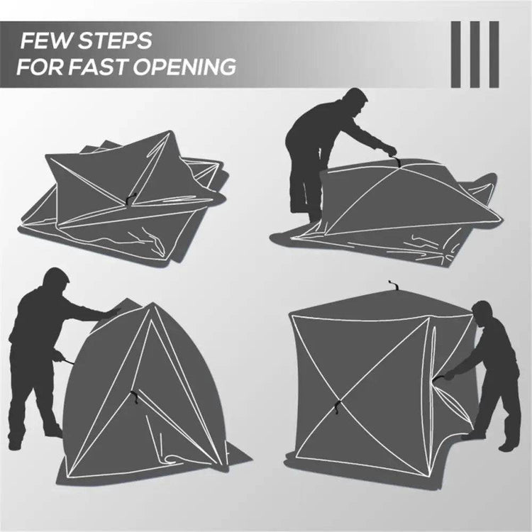 mlnshops Black Foldable Camping Tent for Outdoor Adventures