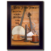 MLNshops Black Frame Music Print for Home Decor Default