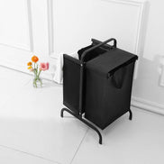 MLNshops Black Laundry Organizer with Dual Compartments