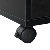 MLNshops Black Manicure Table with Fan for Nail Services