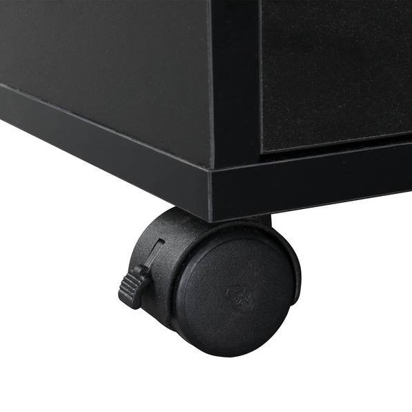 MLNshops Black Manicure Table with Fan for Nail Services