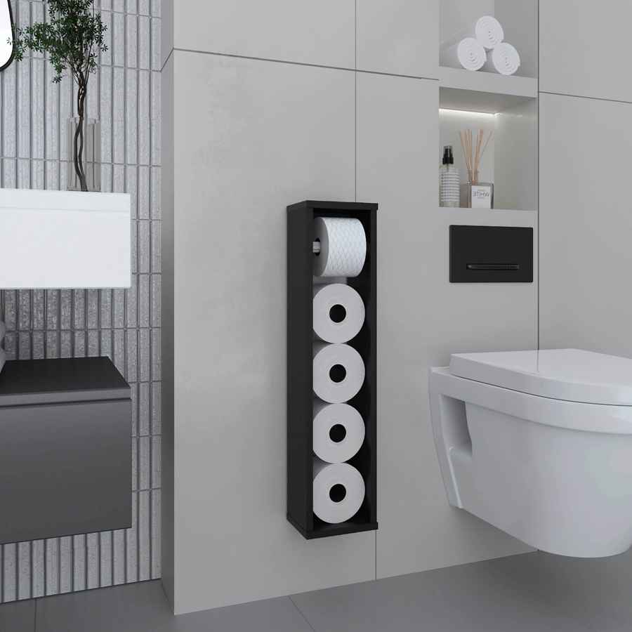 MLNshops Toilet Paper Holder with Shelf and Storage Default