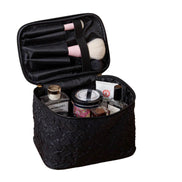 mlnshops Black Travel Makeup Bag with Organizer Pockets Default Title
