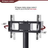 MLNshops Black TV Stand Adjustable for Modern Living Rooms