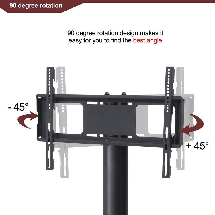 MLNshops Black TV Stand Adjustable for Modern Living Rooms