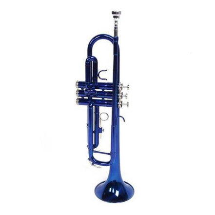 MLNshops Blue Brass B Flat Trumpet for Musicians