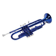 MLNshops Blue Brass B Flat Trumpet for Musicians