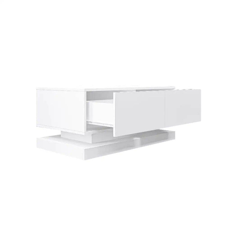 MLNshops Bluetooth Controlled Coffee Table with LED Lights