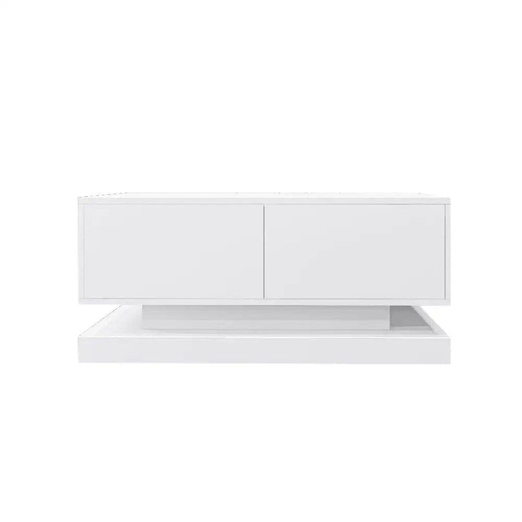 MLNshops Bluetooth Controlled Coffee Table with LED Lights