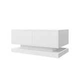 MLNshops Bluetooth Controlled Coffee Table with LED Lights