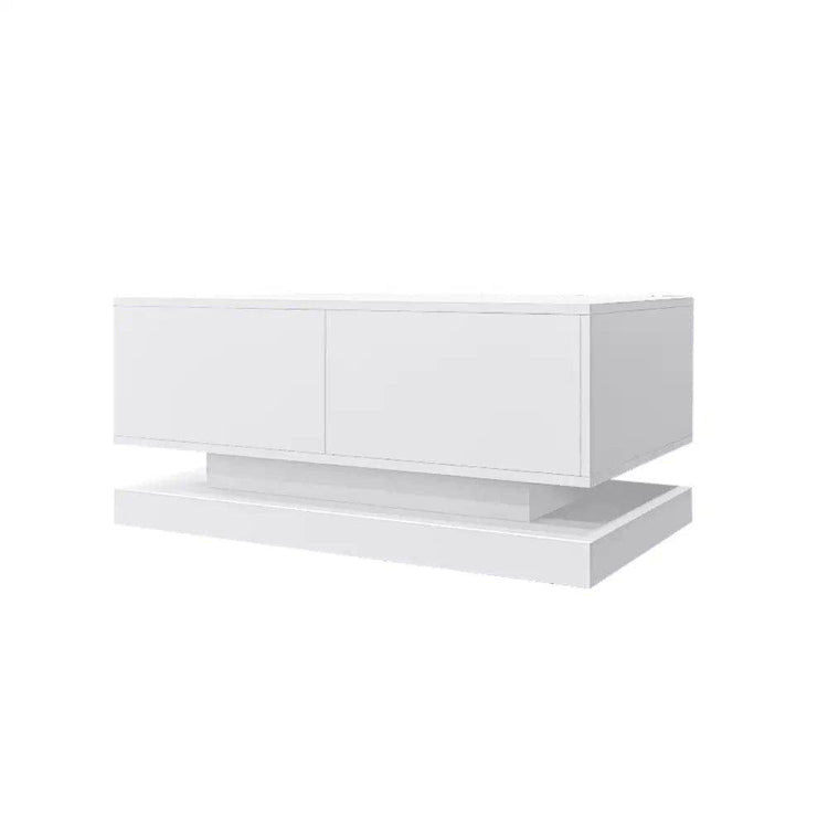 MLNshops Bluetooth Controlled Coffee Table with LED Lights