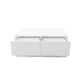 MLNshops Bluetooth Controlled Coffee Table with LED Lights