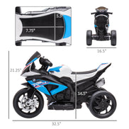 MLNshops 6V Kids Three Wheel Motorcycle with BMW Design