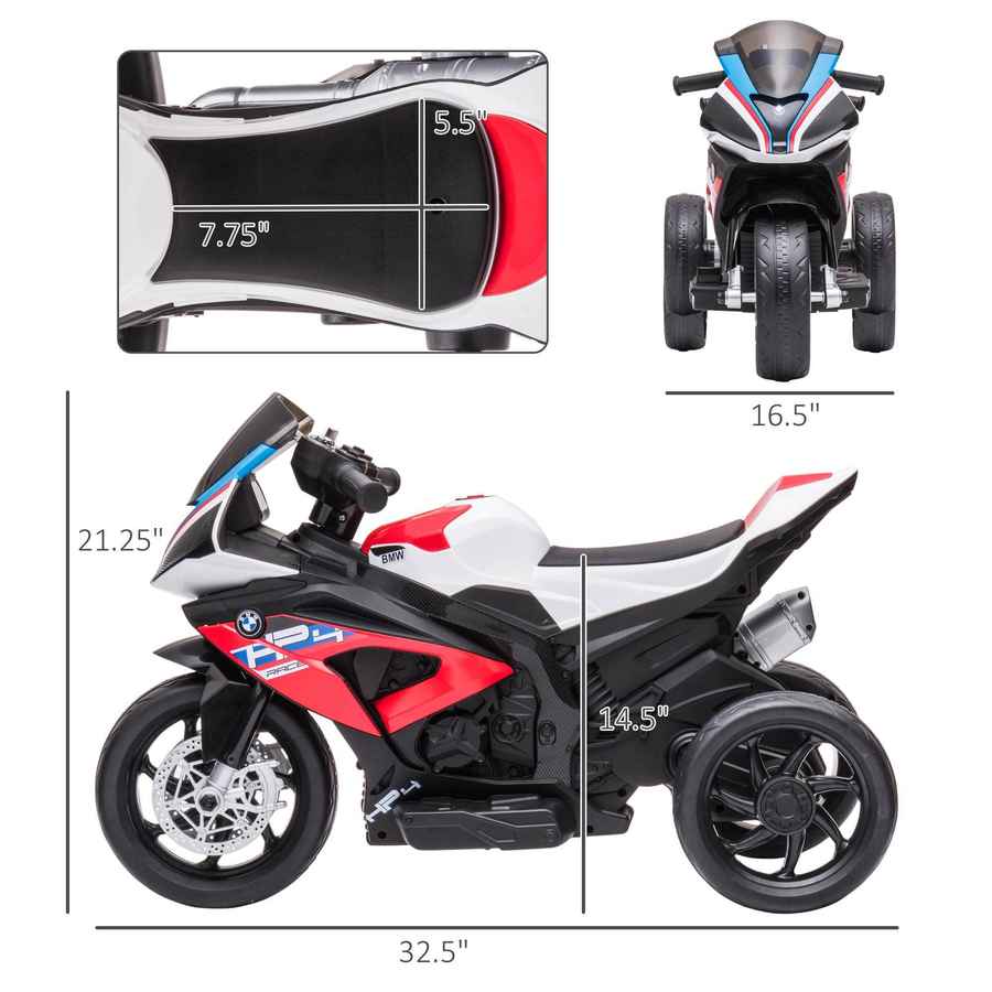 MLNshops Three Wheel Kids Motorcycle with Music - BMW Style