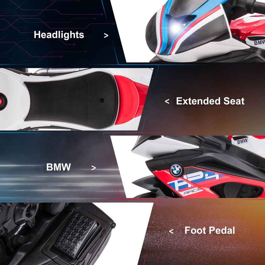 MLNshops Three Wheel Kids Motorcycle with Music - BMW Style