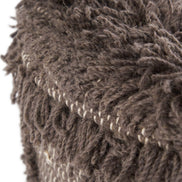 MLNshops Eucalyptus Wood Frame Ottoman Foot Stool