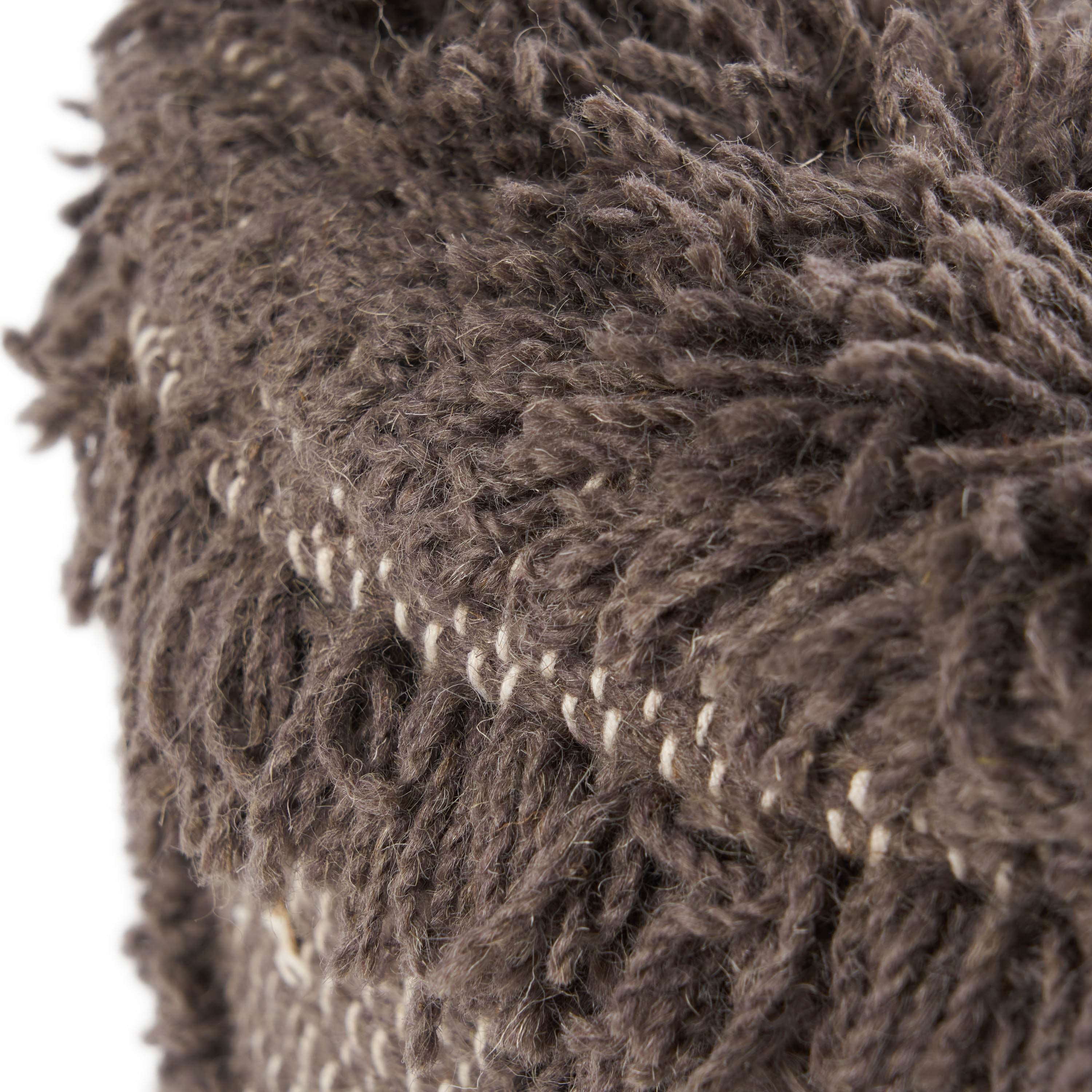 MLNshops Eucalyptus Wood Frame Ottoman Foot Stool