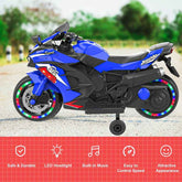 mlnshops 12V Electric Motorcycle for Kids with LED Wheels