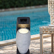 MLNshops Black and White Water Fountain for Home Decor