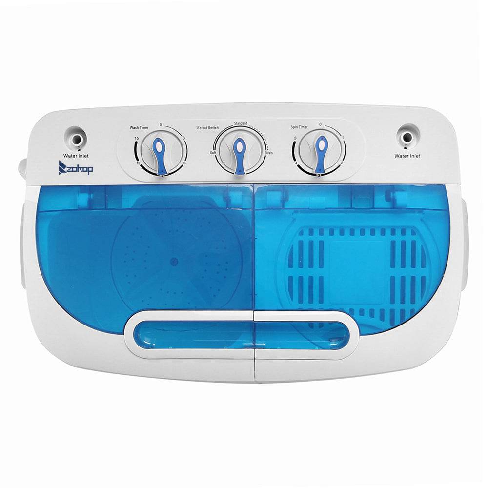 mlnshops Compact Twin Tub Washing Machine - Efficient & Portable