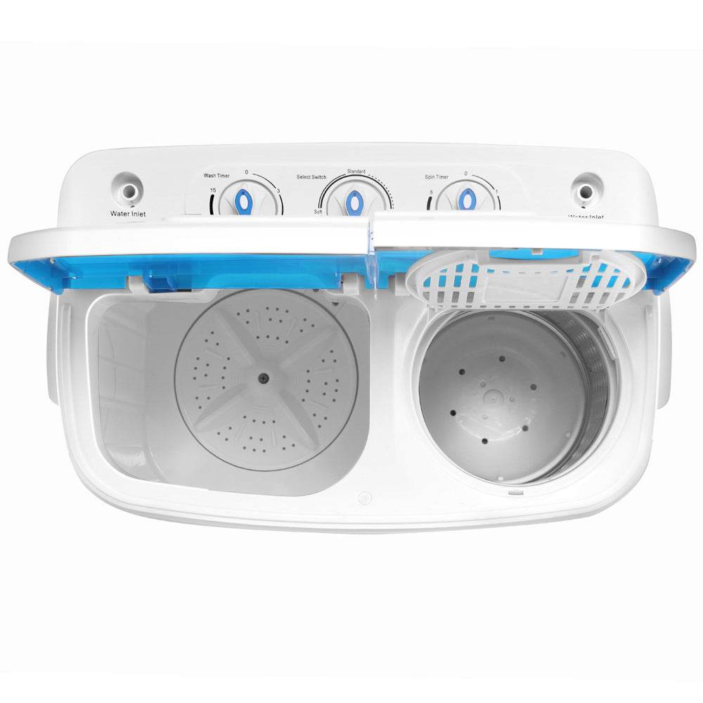 mlnshops Compact Twin Tub Washing Machine - Efficient & Portable