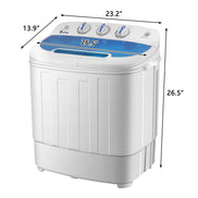 mlnshops Compact Twin Tub Washing Machine - Efficient & Portable