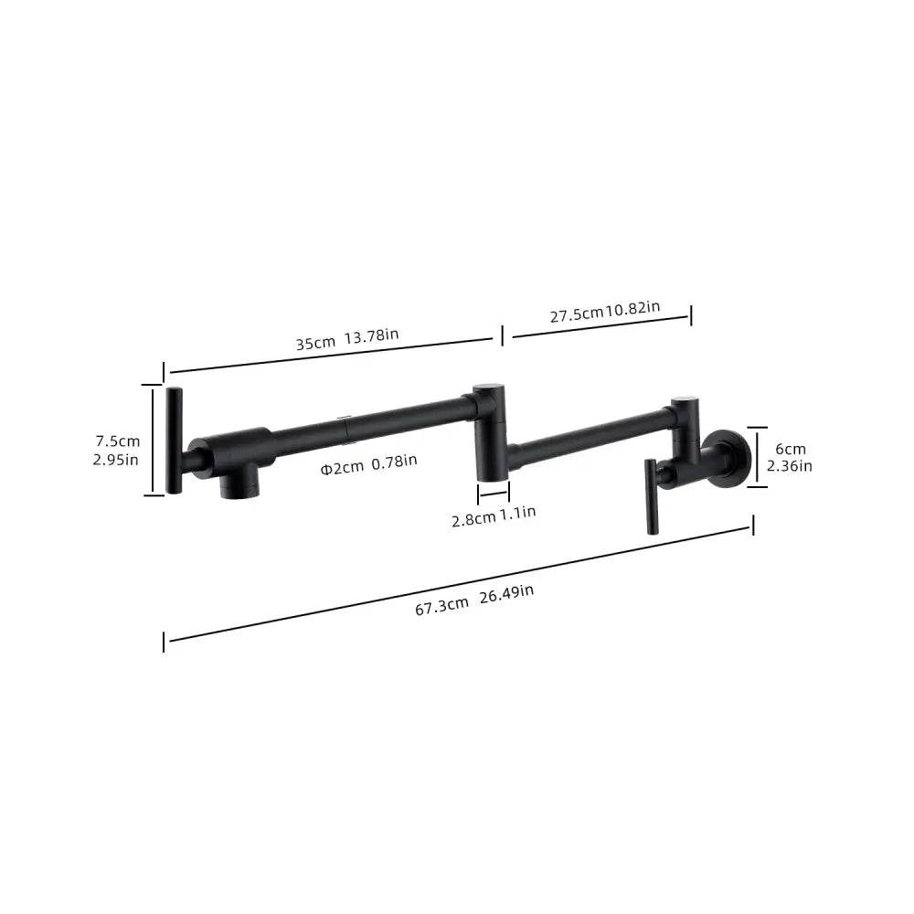 MLNshops Brass Wall Mount Pot Filler Faucet
