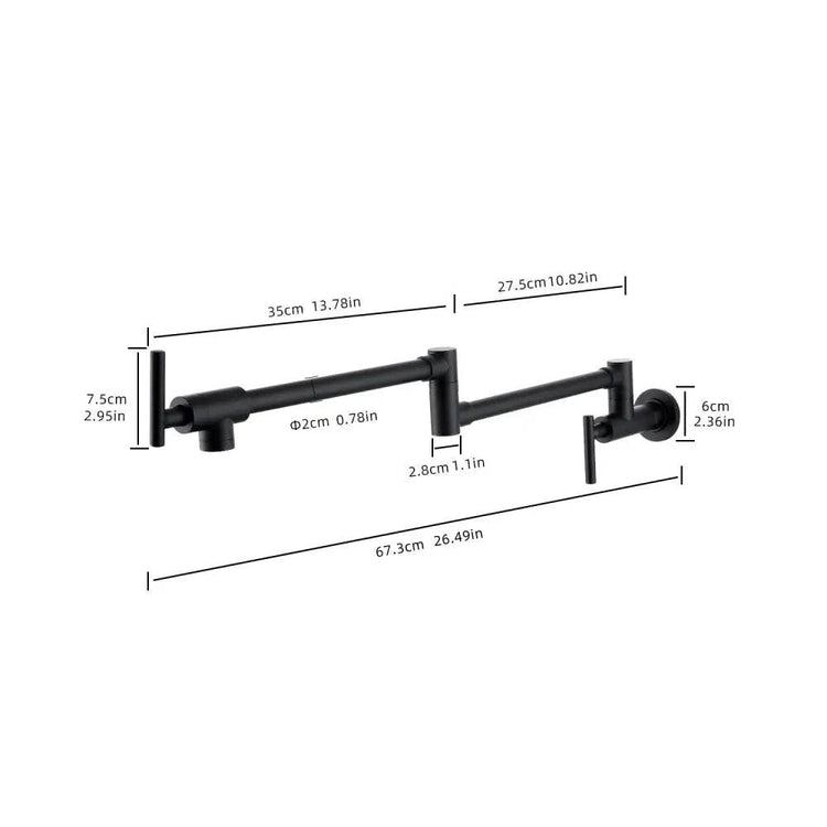MLNshops Brass Wall Mount Pot Filler Faucet