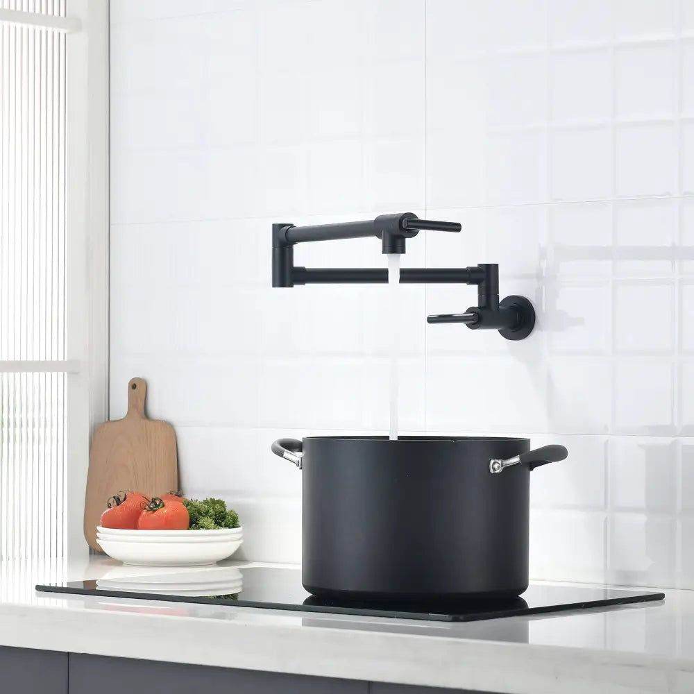 MLNshops Brass Wall Mount Pot Filler Faucet