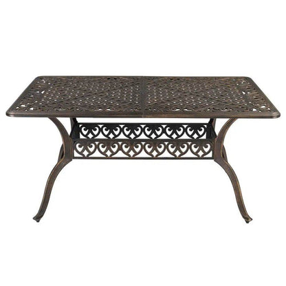 MLNshops Bronze Garden Table Outdoor - Cast Aluminum Design Default Title