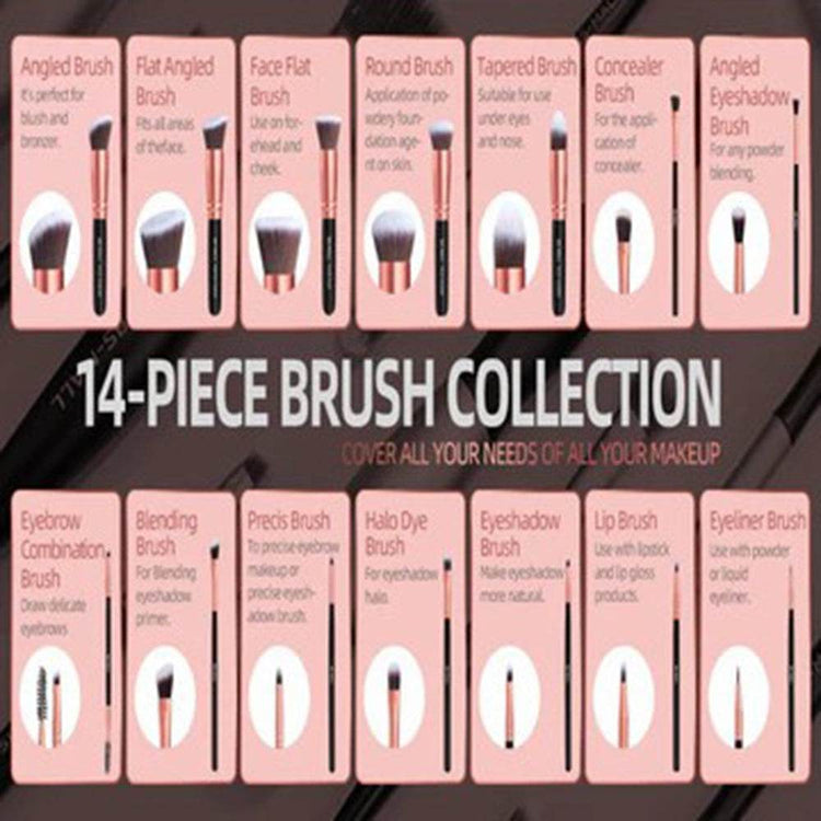 MLNshops Premium Makeup Brush Set for Flawless Beauty