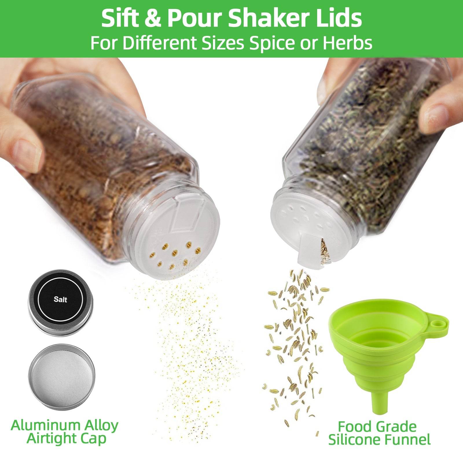 mlnshops Bamboo Spice Rack Organizer Drawer Set