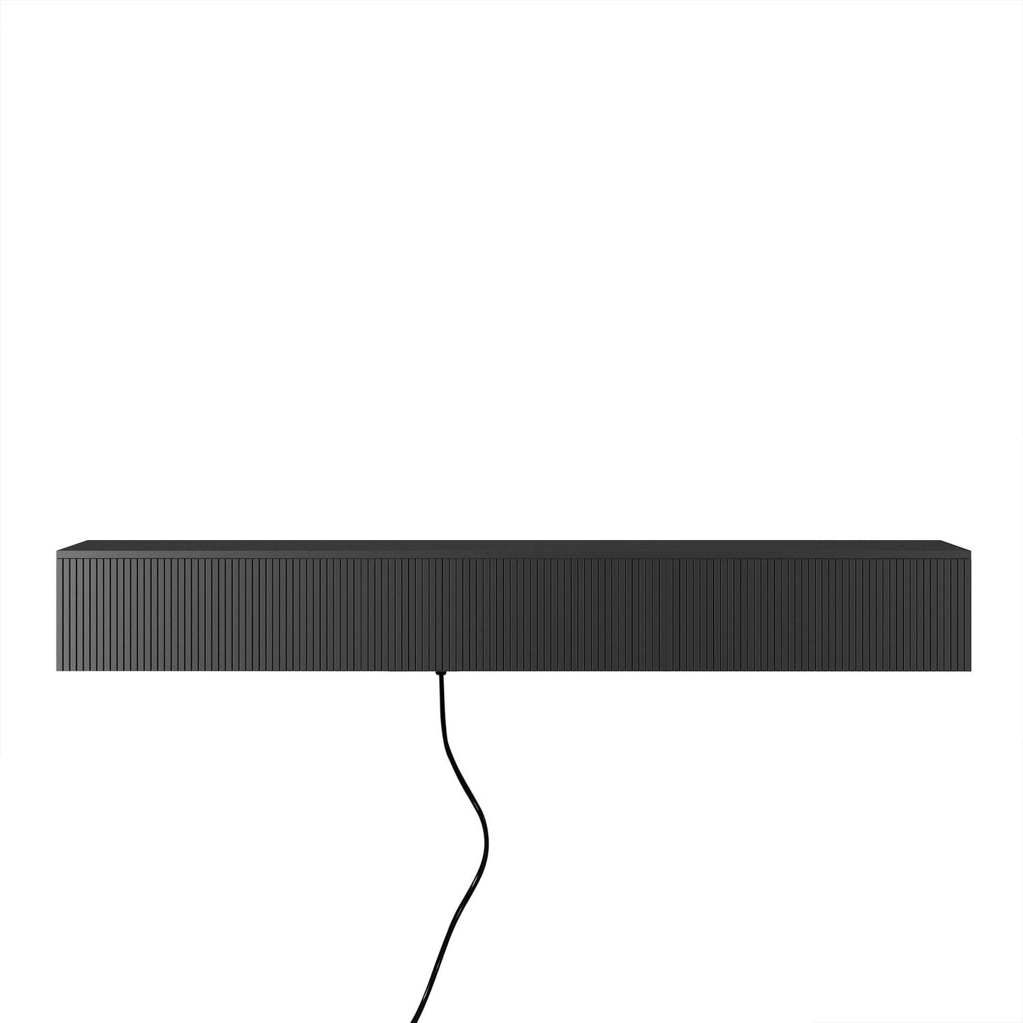 Floating TV Stand Wall Mounted with 16 Color LEDs,69' Modern TV Stand, Floating TV Cabinet Entertainment Center for 55 60 65 Inch TV,Black