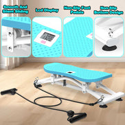 Sliding Ski Simulator with Resistance Bands - Indoor Skiing Fitness Equipment for Home Gym, With Resistance Bands & Non-Slip Base, Full-Body Cardio Training Machine for Core, Leg & Arm Workou