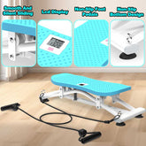 Sliding Ski Simulator with Resistance Bands - Indoor Skiing Fitness Equipment for Home Gym, With Resistance Bands & Non-Slip Base, Full-Body Cardio Training Machine for Core, Leg & Arm Workou