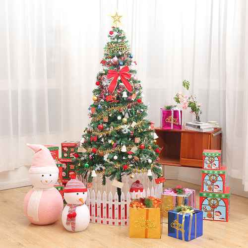 5 ft Christmas tree with ornaments, lights and gifts