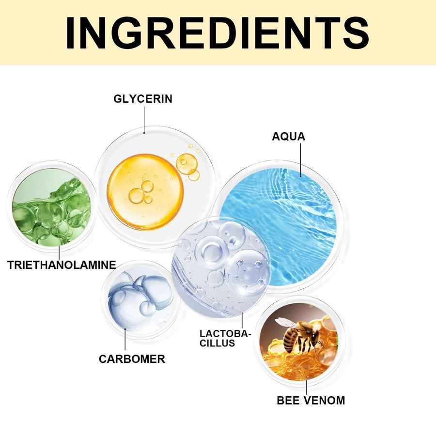 List of ingredients with corresponding images and labels on a white background